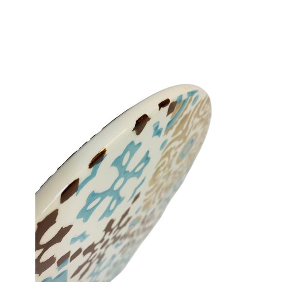 Duro Handpainted Portuguese Tile Trivet Cork Back 9.5 Inch Diameter - Picture 8 of 9